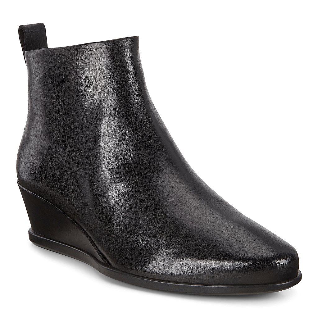 Bottine Compensée Ecco Shape 45 Femme Noir 8590-QIDVY